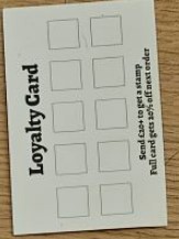 Loyalty Card 10 boxes